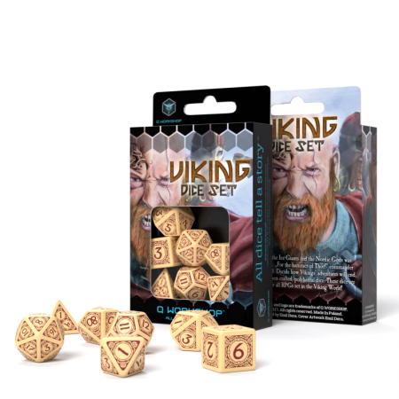 Viking kauliukų rinkinys smėlio ir bordinės sp